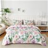 Homebliss Set Lenzuola Una Piazza e Mezza in Microfibre 120x190/200cm, Completo Lenzuola Letto con 1 Federe 50x80 in Stampa, Lenzuola Sopra e Lenzuolo con Angoli, Comfort e Morbidezza, Viaggio Floreale Viola