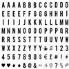 DURANTEY 104 Lettere LED Lightbox Lettere e numeri Simboli per Lavagna Luminosa A3 A4 A5 Lettere Integrative per Lightbox Numeri e Lettere Decorativi Neri Numeri Simboli Aggiuntivi per Light Box LED