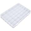 Fangehong Scatole Divisori Mobili Porta Minuteria Stoccaggio Organizzatore Contenitore, 36 Griglie Casella di Organizer Jewelry Portatile Duro Plastica Custodia Contenitore per Accessori Piccoli, Bianco