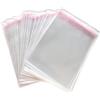 Zydiwo 400 Pezzi Sacchetti di Cellophane Trasparente Sacchetti Plastica Autoadesivi OPP Plastica Alimenti Sacchetto per Decorare Caramelle Biscotto Natale (18 * 20cm)