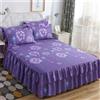Morbuy 3 Pezzi Set Gonna da Letto per Singolo Matrimoniale e Una Piazza e Mezza Elasticizzata Copriletto con Volant Coprirete per Letto Lenzuola con 2 Federe (150x200+48x74cm,Dente di Leone)