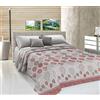 PELLECCHIA 1969 |Telo,Copriletto Primaverile Estivo In Piquet |Made In Italy |100% Cotone Jacquard Ideale Come Telo Arredo, Coperta Salva Letto Fantasia Palloncini (Matrimoniale, Rosso)