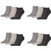 Puma - Fantasmini unisex, 12 pz., calzini sportivi, colore nero antracite. 43-46