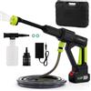 Vistreck Idropulitrice a Batteria 6 in 1, con 20V Batterie da 4000mAh, Tubo da 5M, Idropulitrice Portatile Senza Fili per Auto, Giardino, Pavimenti e Esterni