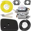 ZAMDOE Carburatore per Husqvarna 122HD45 122HD60 522HD60S 522HDR60S tagliasiepi per Jonsered HT2223T HT2218# 523012401 596658301, con Filtro dell'Aria Filtro del Carburante Tubo del Carburante