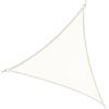 Outsunny Vela Ombreggiante Triangolare 6x6x6m, Tenda a Vela in Poliestere Protezione Raggi UV, Bianco Crema