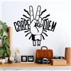 Wallity Hanah Home Elegante accessorio decorativo da parete in metallo, nero, 56 x 54 cm, 100% metallo, spessore 1,5 mm, leggero (0,586 kg), perfetto per l'arredamento moderno della casa