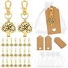 PH PandaHall 24 Set Sacchetti Albero della Vita Bomboniere Matrimonio Portachiavi Albero della Vita Sacchetti Regalo Organza Bomboniere Battesimo Borse Rete Piccoli per Festa Ospite Regalo di Ritorno