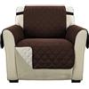 H.VERSAILTEX Copridivano Sedia Impermeabile Divano Protector Mobili Coperture su due lati per Cani/Gatti Letto con Divano Slipcovers 190 x 53cm, Cioccolato