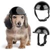 PETCUTE Casco Regolabile per Cani e Gatti - Universale con Cinturino per Motociclette in ABS Plastica, per Animali di Piccola Taglia