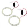 Fydun Angel Eyes, 1 Paio COB Occhi Faro LED Auto Fari ad Anelli Halo Angel Eye Fari COB Chips Luce Bianca 12V per Auto Moto(60mm)