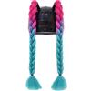 Whakano 2 Pezzi Casco Moto con Codici Rimovibili,Coda di Cavallo Gradiente con Ventosa,Accessori per Casco,Coda di Cavallo Intrecciata,per Moto e Bici,Rosa Rosso Blu