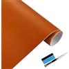 NewL Bolla di rilascio dell'aria della pellicola autoadesiva del vinile dell'involucro di colore arancione opaco - per uso automobilistico contiene strumenti di installazione (30 cm x 150 cm)