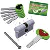 SECUREMME CILINDRO K22 CHIAVE CHIAVE MISURA 40X45=85 OCS 5CHIAVI ARTK22C4045
