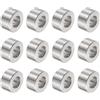 QUARKZMAN 12pz Distanziatore in Acciaio Inossidabile 10,5 mm Foro x 20 mm OD x 10 mm Lunghezza Boccola per Vite Finitura Semplice Distanziatore Metallo Rotondo per Viti Bulloni e Barre M10