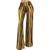 Vivicastle Pantaloni lunghi da donna USA a palazzo a vita alta a gamba larga, P29, blu navy multicolore, XL