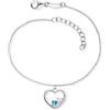 Engelsrufer ERB-YIYAHEART ZIM - Bracciale da donna in argento sterling 925 rodiato, con zirconi, simbolo di forza e amore, chiusura a moschettone, lunghezza: 17+3 cm