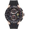 Ferrari Orologio Cronografo Uomo FERRARI FER0830728 Cinturino Silicone Nero + OMAGGIO