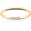 gioiellitaly Fermanello oro giallo 18 kt anello sottile donna uomo unisex in oro fede disponibile in più misure