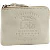 Lois - Portachiavi Uomo. Borsa portachiavi in vera pelle. Portachiavi Auto. Portamonete Uomo con protezione RFID - Porta Monete con Chiusura a Cerniera 11002, Beige