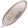 Flanacom Ciotola in Legno Decorativa - Decorazione da Tavola - Accessori Vita Quotidiana - Vassoio Decorativo Robusto - Ciotola per Frutta - Decorazione Salotto Moderna (Beige Foglia)