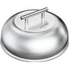 Onlyfire Coperchio per Piastra per Grill Press/Hamburger Bacon Steak, campana per piattino in Inox, copertura paraspruzzi rotondi,Ø 23CM