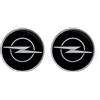 4R Quattroerre.it Stemma Adesivo 3D Compatibile con Opel, Prodotto con Licenza (Nero, 21 mm)