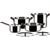 ALESSI EDO BATTERIA DI PENTOLE ACCIAIO INOX 7 PZ PU100S7