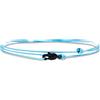 Made by Nami Cavigliere Sottile Da Uomo e Donna Con Chiusura a Clip Fatta a Mano - Gioielli Da Surfista - Cavigliere In Tessuto Minimalista - 100% Impermeabile e Regolabile (Blu chiaro Nero)