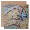 DV DESIGN 1 x biglietto di auguri (inserto fotografico) - Australia Travel Gap Year Holiday - Blank Birthday Celebration Anniversary #21168