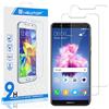 N NEWTOP [2 Pezzi Pellicola GLASS FILM Compatibile per Huawei P Smart (2018), Fina 0.3mm Durezza 9H in Vetro Temperato Proteggi Schermo Display Protettiva Anti Urto Graffio Protezione