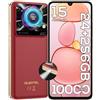 OUKITEL C60 Pro Smartphone Android 15, 10000mAh Telefono Cellulare, 24(8+16) GB+256GB Smartphone 2025, 6.88 Cellulare, Altoparlante potente da 36mm Telefoni, NFC/GPS/OTG/Face ID, Rosso