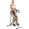 Sunny Health & Fitness Macchina per vogatore e squat assistita con movimento del cavallo - Attrezzatura per allenamento completo del corpo per palestra domestica - Modello n. 077S