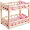 WOODTASTIC Letto a Castello in Legno per Bambole - Letto per Bambole fino a 36 cm - Gioco Creativo con Mobili per Bambole