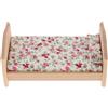 Healifty Casa delle bambole Letto Legno Mini Bambole Mobili in Legno Letto Singolo in Miniatura Mobili Modello Giocattolo 1: 12 Casa delle Bambole Fai da te Camera Da Letto Soggiorno Accessori Micro