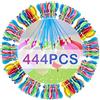 Robofun 444 Pcs Palloncini d'Acqua, Bombe Acqua Autosigillanti, Riempimento Rapido Bombe d'Acqua per Bambini e Adulti, Gavettoni Acqua Colorati per Giochi Estate Feste All'aperto d'Acqua Piscina