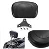 NATGIC Schienale per moto Nero Posteriore Passeggero Prigioniero Cuscino Staccabile Pad per Harley Yamaha Honda Suzuki Kawasaki Bikes/Custom Bikes/Chopper/Touring/Cruiser