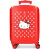 Hello Kitty Castle of Valigia da cabina rossa 33 x 50 x 20 cm rigida ABS Chiusura a combinazione laterale 28,4 L 2 kg 4 ruote doppie bagaglio a mano, rosso, 33x50x20 cms, Valigia cabina