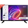TELEFUNKEN 2025 Smart TV 32 HD Ready TE32750B45I2DZ, TV LED 32 Pollici, Compatibile con Alexa e Google Assistant, DVB-I, Digitale DVB-T2, Dolby Vision HDR10, Dolby Audio