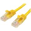 StarTech.com 45PAT2MYL Cavo di Rete Cat 5E, Patch, Ethernet, Rj45, UTP, M/M, Antigroviglio, 2 m, Giallo