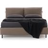 Nuvola Letto imbottito Picasso - Telaio 80x200 / Taupe