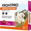 FRONTLINE FRONTPRO ANTIPARASSITARIO PER CANI DA 2-4 KG COMPRESSE MASTICABILI 3 PZ 3PZ