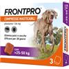 MERIAL FRONTLINE FRONTPRO ANTIPARASSITARIO PER CANI DA 25-50 KG COMPRESSE MASTICABILI 3 PZ 3PZ