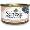 SCHESIR GATTO KITTEN FILETTI DI POLLO CON ALOE IN GELATINA DA 85 GR IN LATTINA 85G