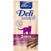 LIFEPETCARE GATTO SNACK LIFE CAT DELI SNACK 3 STICKS AL POLLO E ANATRA 15 GR 15G