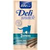 LIFEPETCARE GATTO SNACK LIFE CAT DELI SNACK 3 STICKS AL SALMONE E TROTA 15 GR 15G