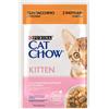 PURINA CHOW CAT GATTO KITTEN AL TACCHINO E ZUCCHINE IN GELATINA DA 85 GR IN BUSTA 85G