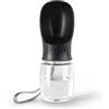 lionto Borraccia Cane Portatile con Ciotola, 350 ml, Nero | Borraccia antiperdita in plastica ABS con ciotola per passeggiate e viaggi, lavabile in lavastoviglie, Bottiglia acqua