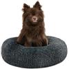 lionto Letto per Cani Rotondo Cuscino Gatti Letto Donut, (S) 40 cm Ø Grigio Scuro