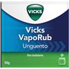 Vicks Vaporub Unguento Balsamico per Uso Inalatorio Rimedio per Raffreddore Mal di Gola Tosse e Naso Chiuso, 50g